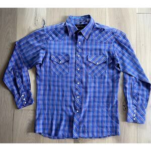 White Horse Men's Medium Western Pearl Snap Shirt